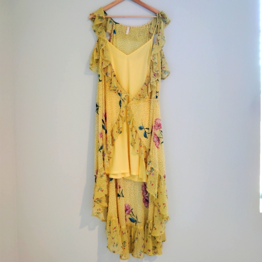 Xhilaration Floral Wrap Dress - Picture 2 of 6
